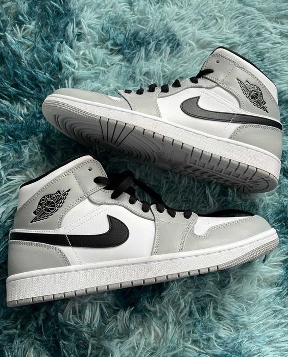 szare jordany 1 sneakersy nike air jordan 1 grey shoes|popular R.42