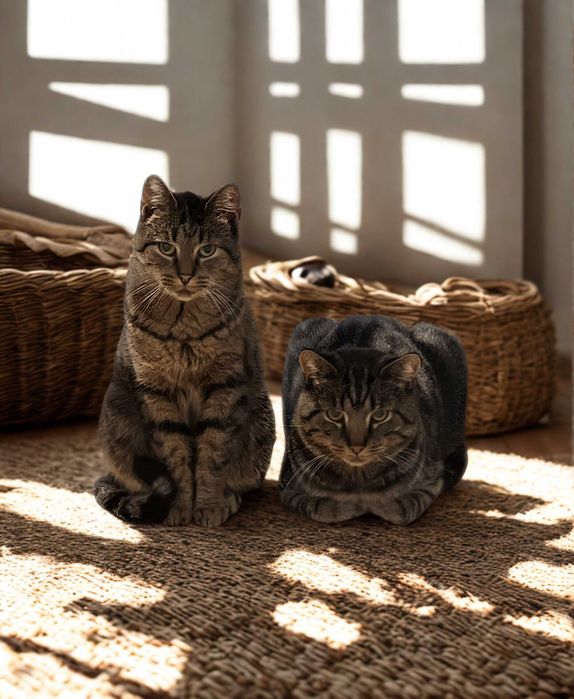 Mini i Knicki - cudowna para kotów