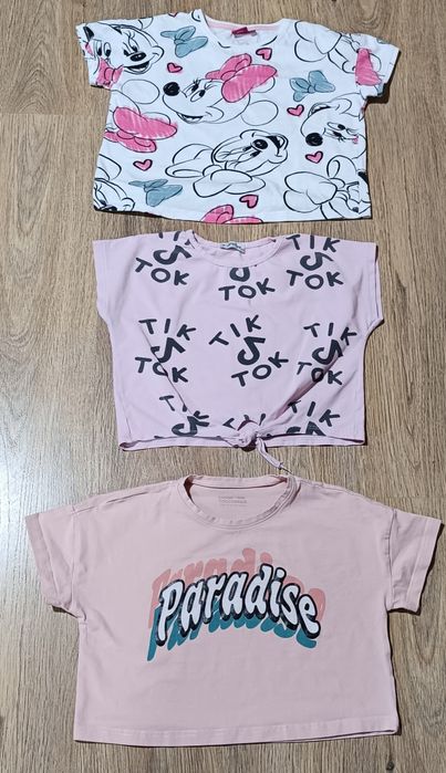 3 koszulki w rozmiarze 134