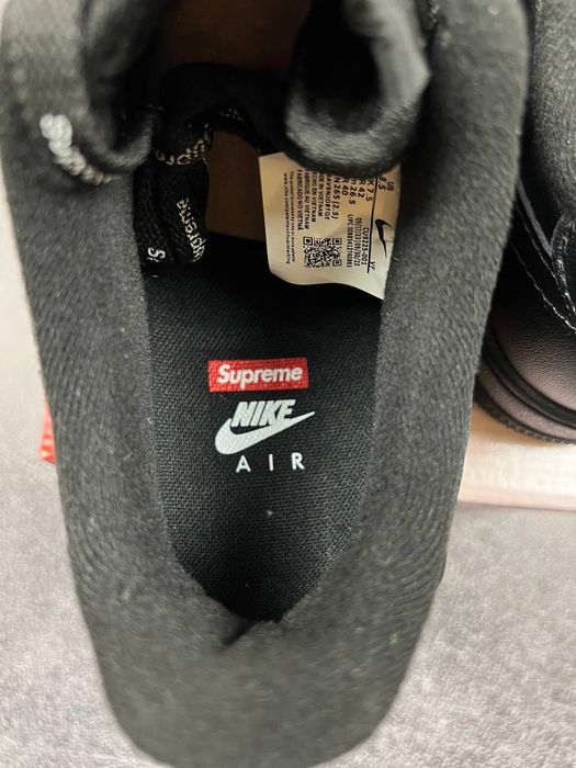 [БЕЗ ПРЕДОПЛАТ] Nike Air Force 1 x Supreme  Black