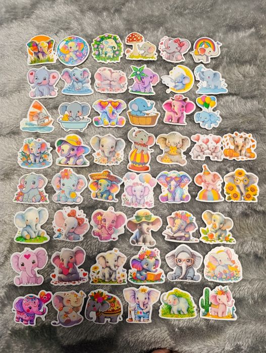 Наклейки слоненята