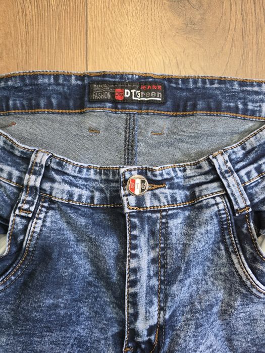 DTGreen Jeans – spodenki jeansowe bojówki męskie W34.