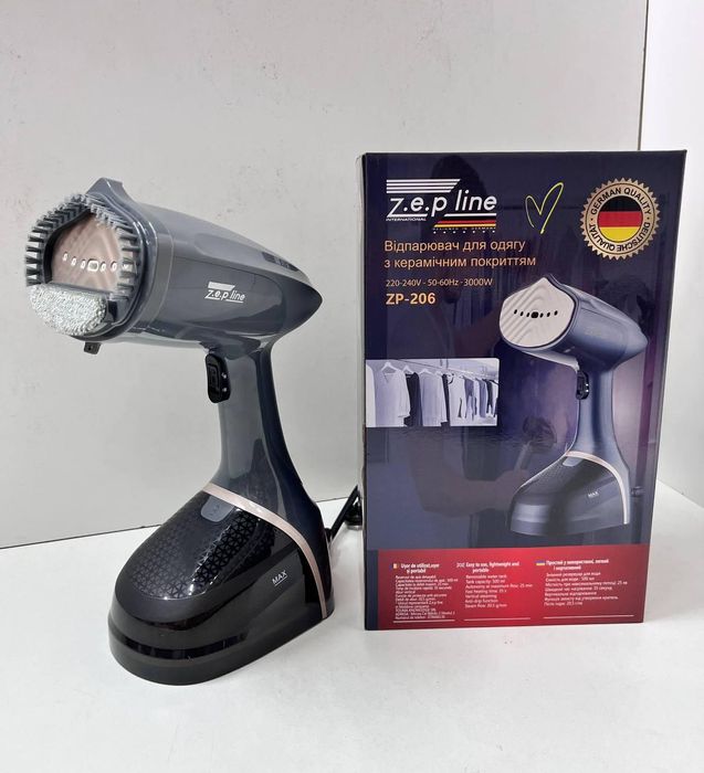 Потужний відпарювач!! Zepline ZP-206, 3000 Вт. керамічне покриття
