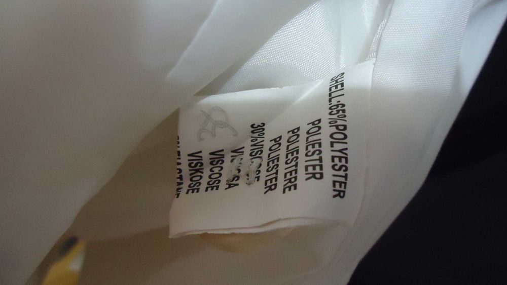 Casaco de fazenda cruzado/assertoado branco de marca não conhecida
