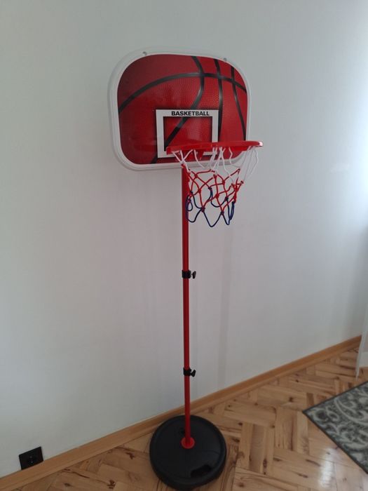 Kosz do koszykówki dla dzieci regulowany do 160 cm – zestaw + piłka