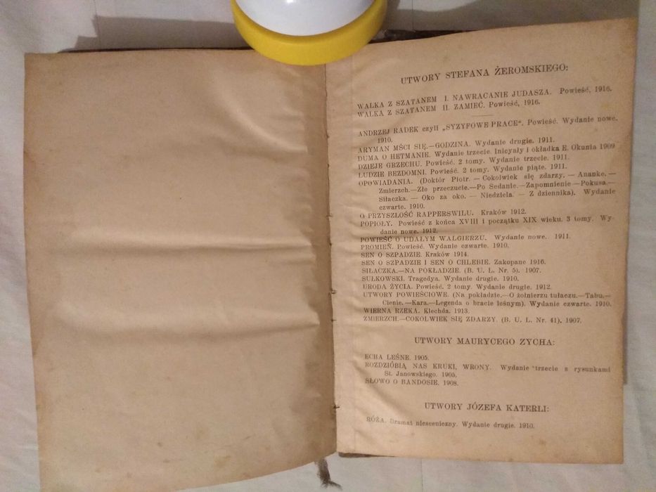 1916 Stefan ŻEROMSKI Walka z SZATANEM Nawracanie JUDASZA stara książka