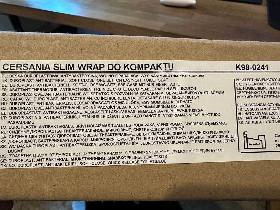 Deska CERSANIT SLIM WRAP duroplast, wolnoopadająca K98-0241