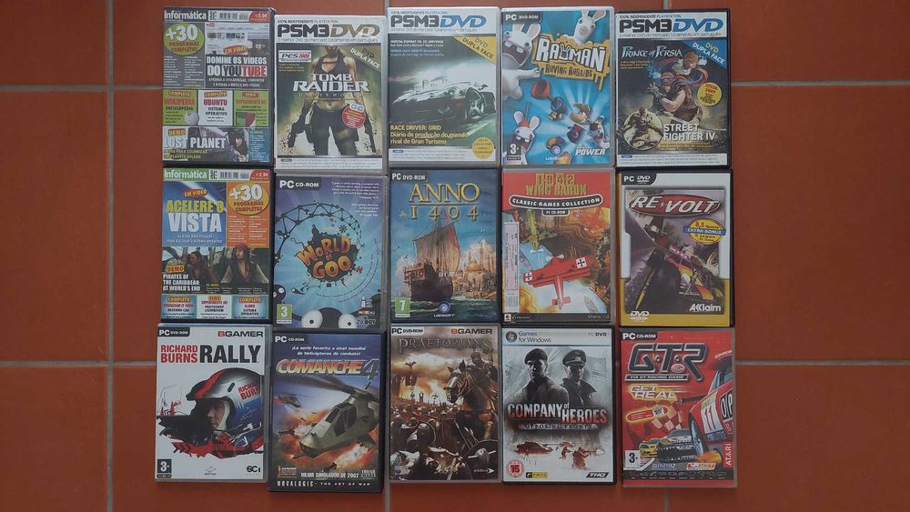 Pack de Jogos Clássicos PC + Software Exame Informática/BGamer