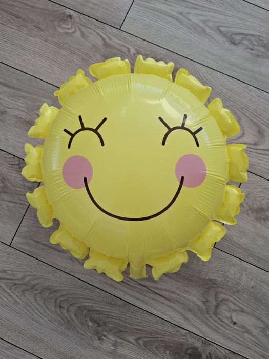 Balon foliowy słońce ok. 40 cm – uśmiechnięta dekoracja / Urodziny