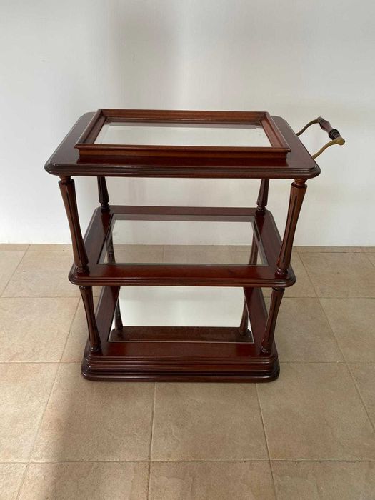 Carrinho Bebidas (Mogno Maciço)