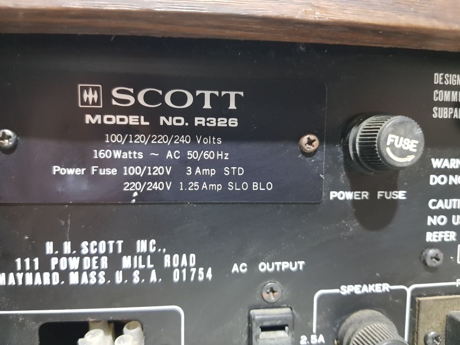 FM/AM Стерео ресивер/підсилювач  Scott R-326 2х46Вт  б/у з  Німеччини