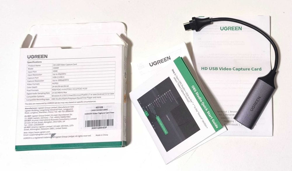 Плата / карта відеозахоплення USB-A Type-C HDMI 4K 30/60Hz