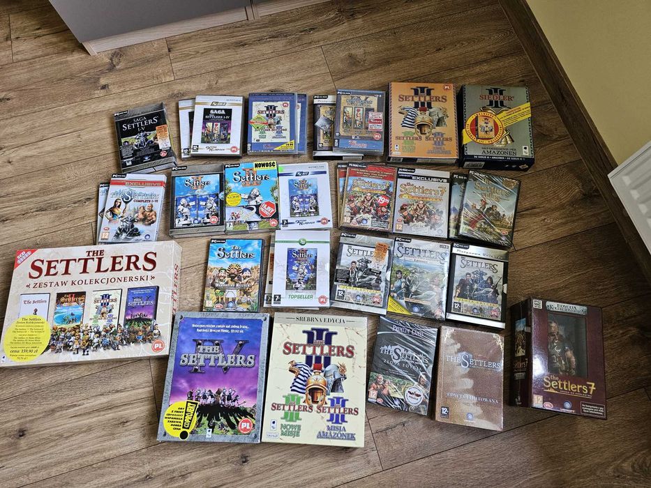 Największa kolekcja gier SETTLERS I II III IV V VI VII kolekcjonerskie