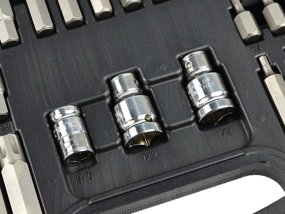 Zestaw 75 el. bitów kluczy trzpieniowych imbus TORX SPLINE RIBE 1980