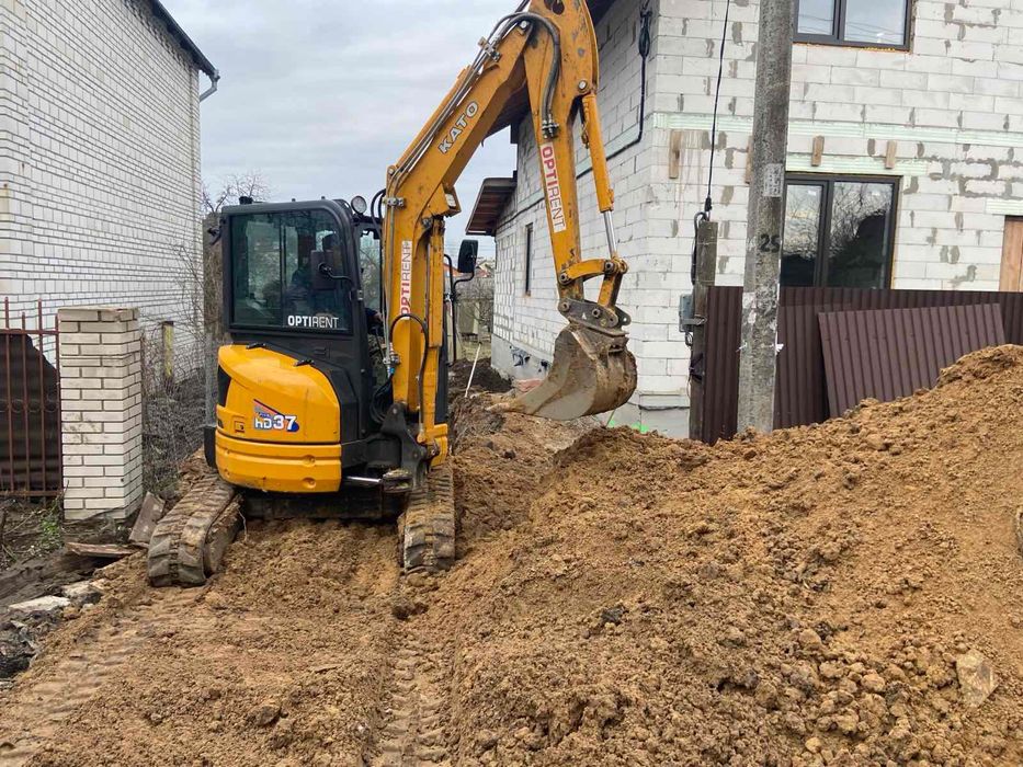 Оренда / Прокат міні екскаватора КАТО, JCB, BOBCAT