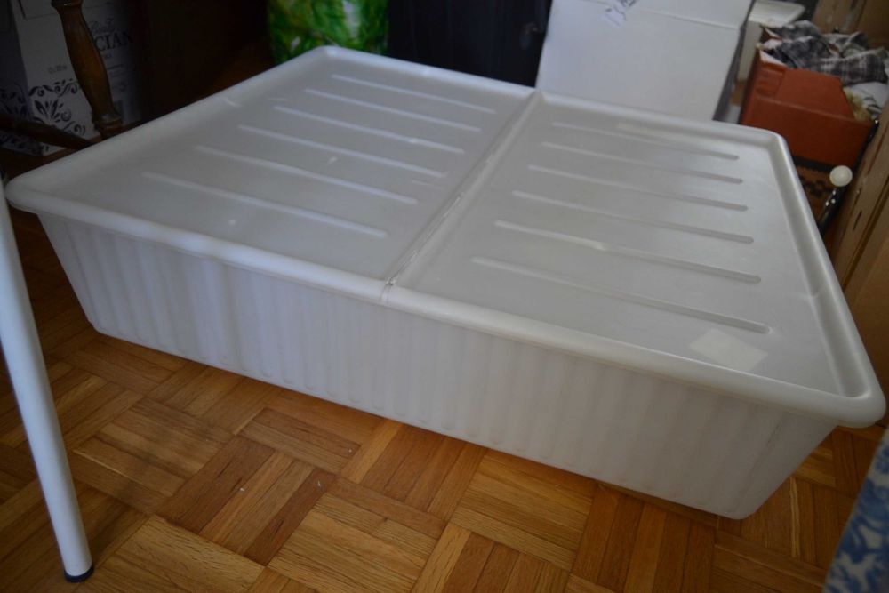 Pojemnik z pokrywką Ikea Dilling 70 x 77 x 19 cm pod łóżko pudełko organizer
