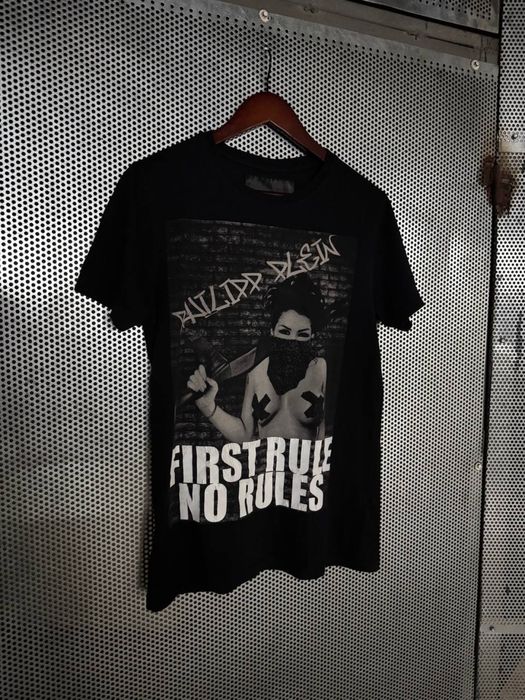 Philipp Plein "First Rule No Rules" tee