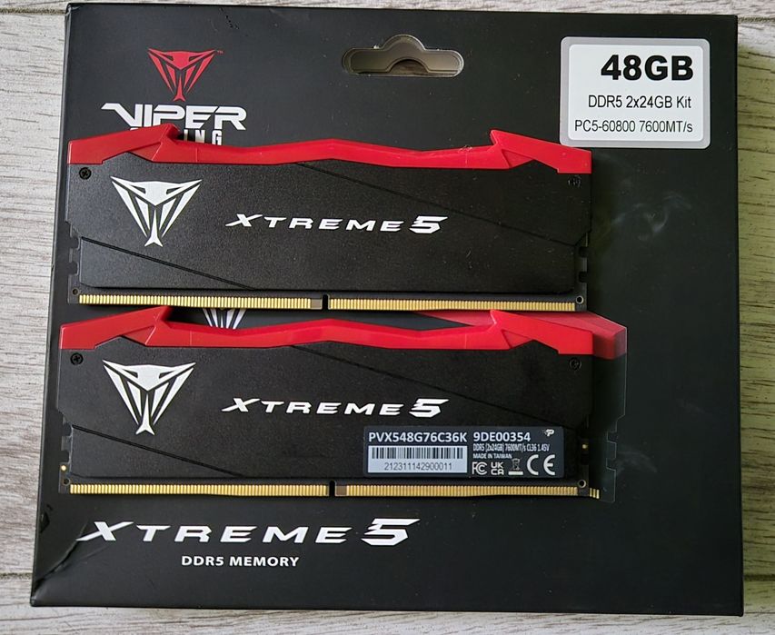 Pamięć RAM DDR5 Patriot 48GB 7600 MTs