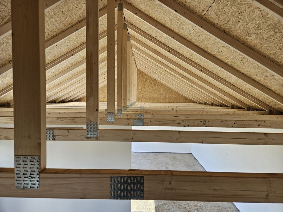 Wiązary dachowe + Wiązary Tynkowane Szczytowe = dach w 1 dzień DOSTAWA