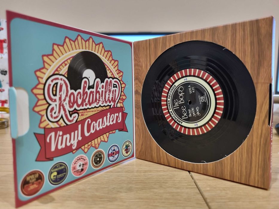 Podstawki w formie płyty winylowej Vinyl Coasters