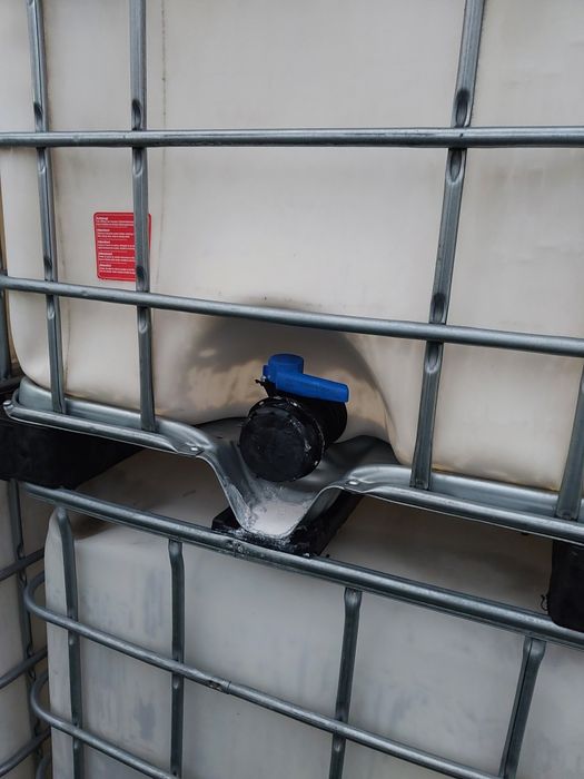 Zbiornik 1000l BRUDNE, WKŁAD,(do umycia mauzer)