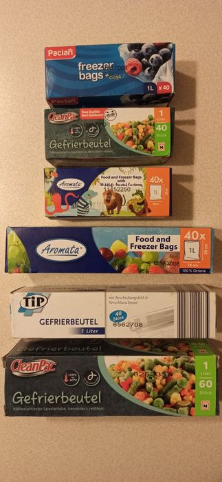 Woreczki do mrożenia 1L 40 szt X  6opakowań