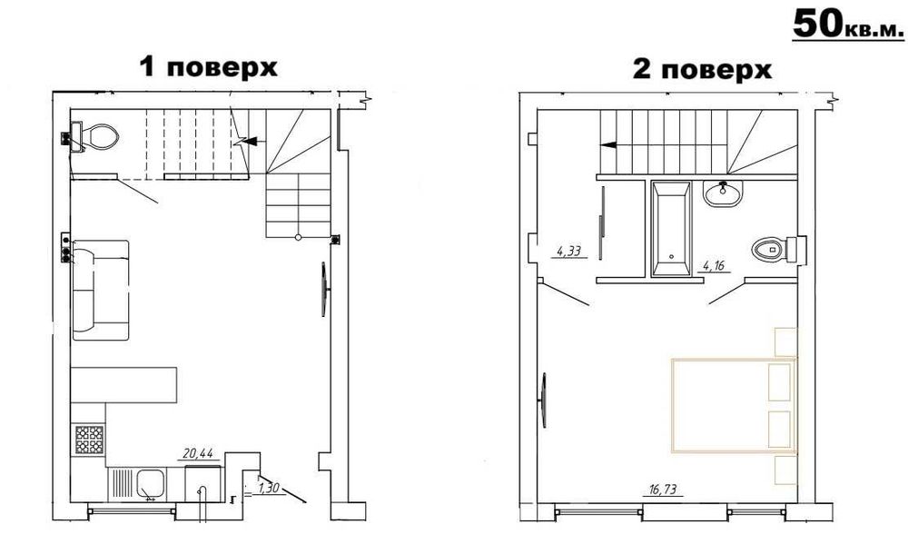 Таунхаус 50кв.м. | Газ | Бориспіль