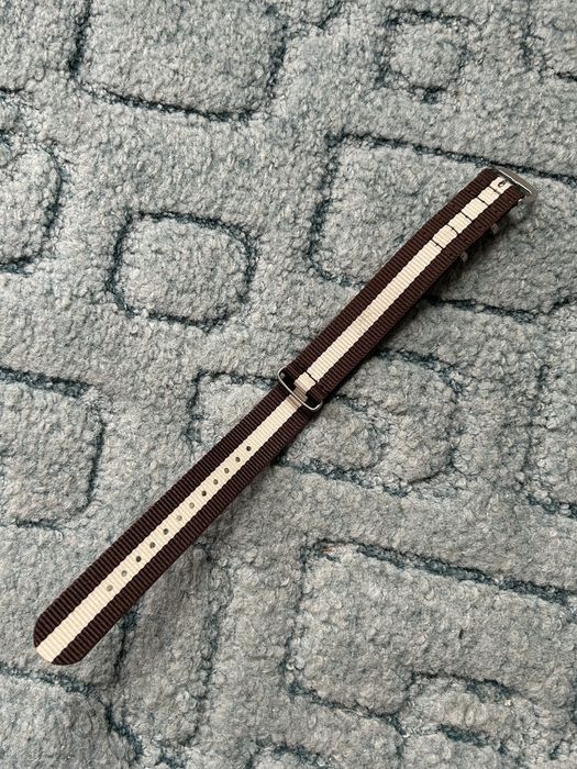 Pasek do zegarka nato brązowy 20mm