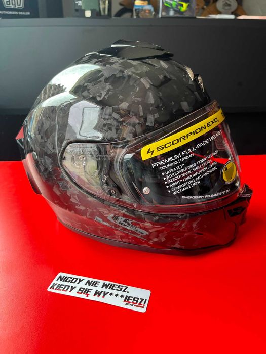 Kask motocyklowy SCORPION EXO EXO-1500 Carbon Air Onyx Black !Pytaj o dostępność!
