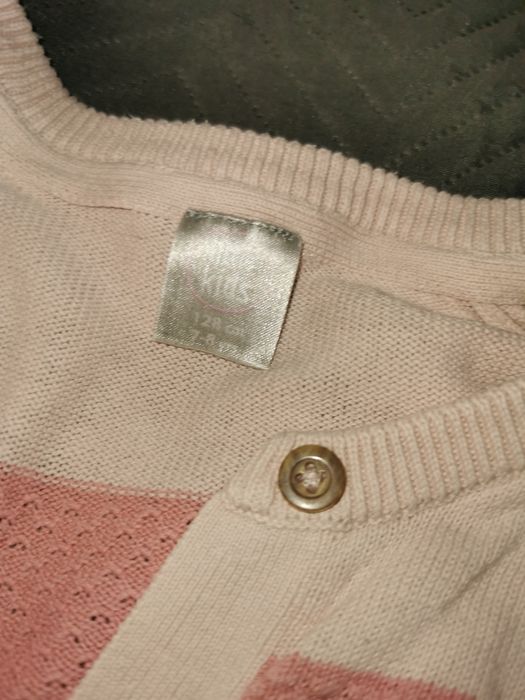 Sweter r128.,sukienka nowa gratis.