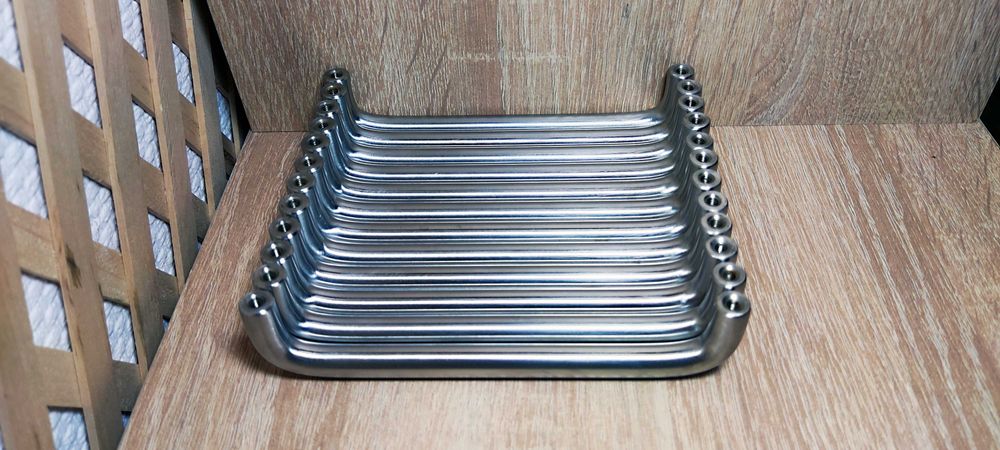 Меблева ручка скоба MVM 128 мм, нержавіюча сталь, 13 штук