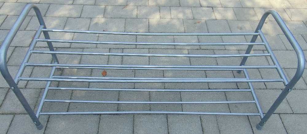 Stojak regał półka na buty metalowy szary 92cm