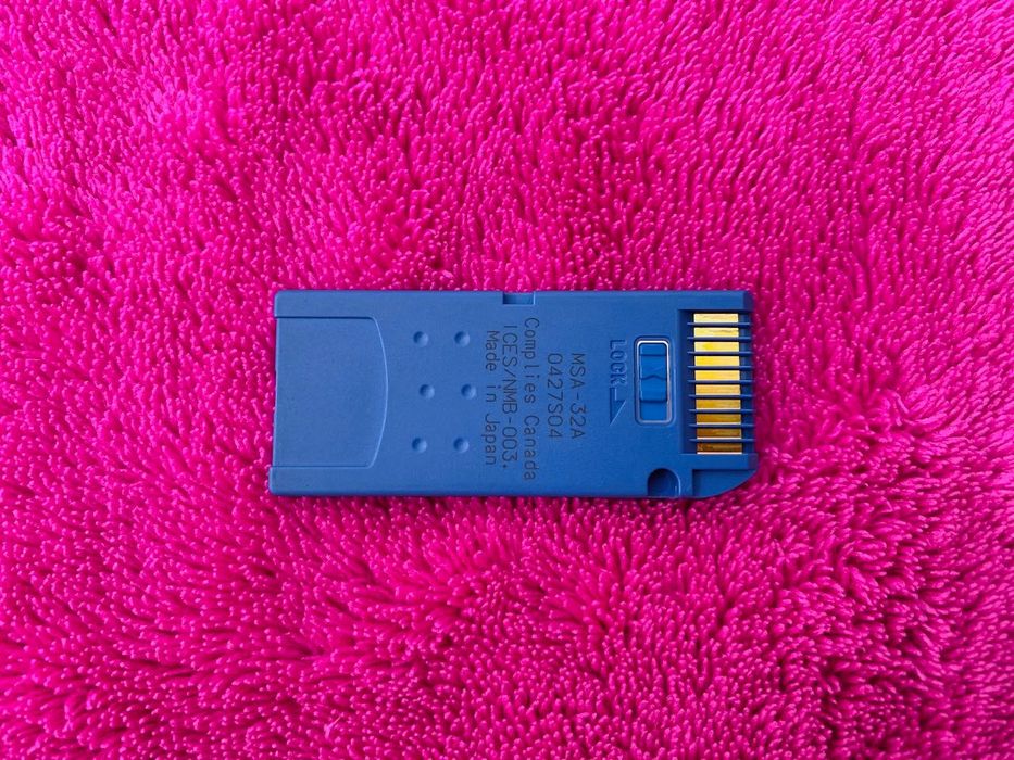 Sony Memory Stick 32MB cartao de memoria