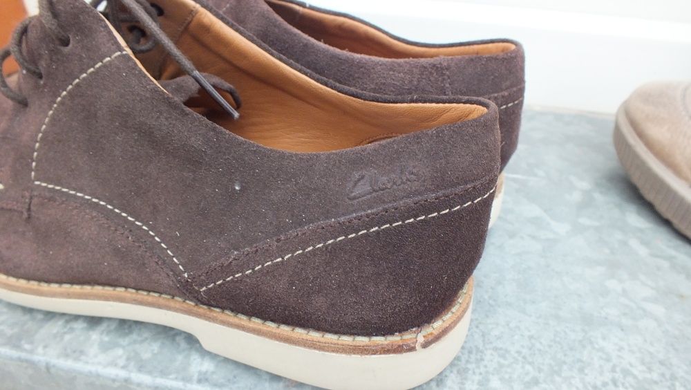 Super półbuty męskie skóra marki CLARKS w roz 44,5(10G)