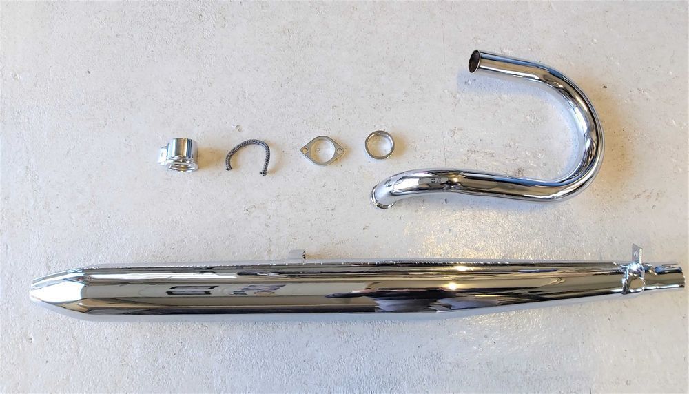* NOWY ! Układ wydechowy Motocykl OSA M52 Tłumik Kolanko - KOMPLET  !!