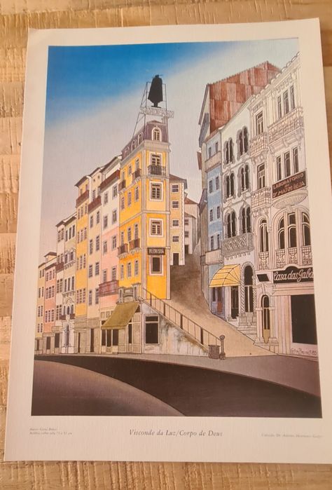 Vendo gravuras da cidade de Coimbra.