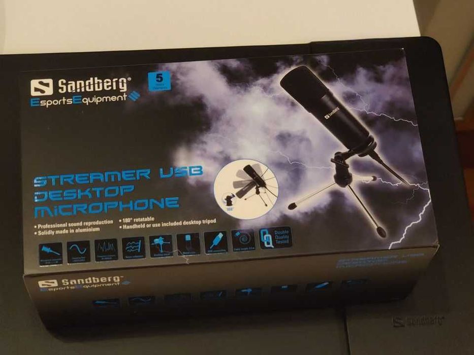 Vendo Microfone Sandberg Streamer como novo