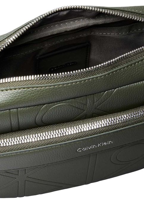 100% ОРИГІНАЛ Calvin Klein Emboss olive monogram crossbody NEW сумка чоловіча через плече оливкова нова колекція 2026