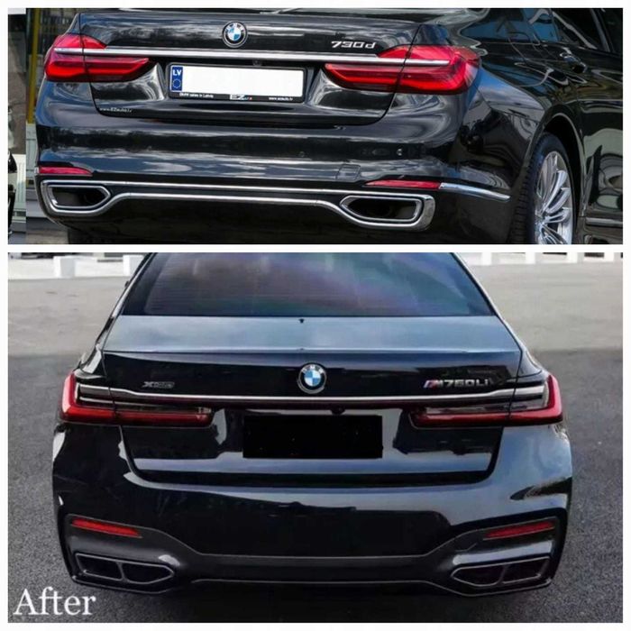 Комплект обвеса рестайлинг + Laser оптика на BMW 7 G12 2015–2019 року