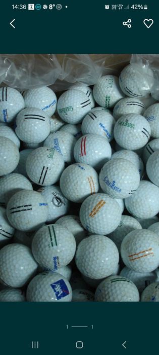 100szt. Pilki golfowe range kat B UŹYWANE