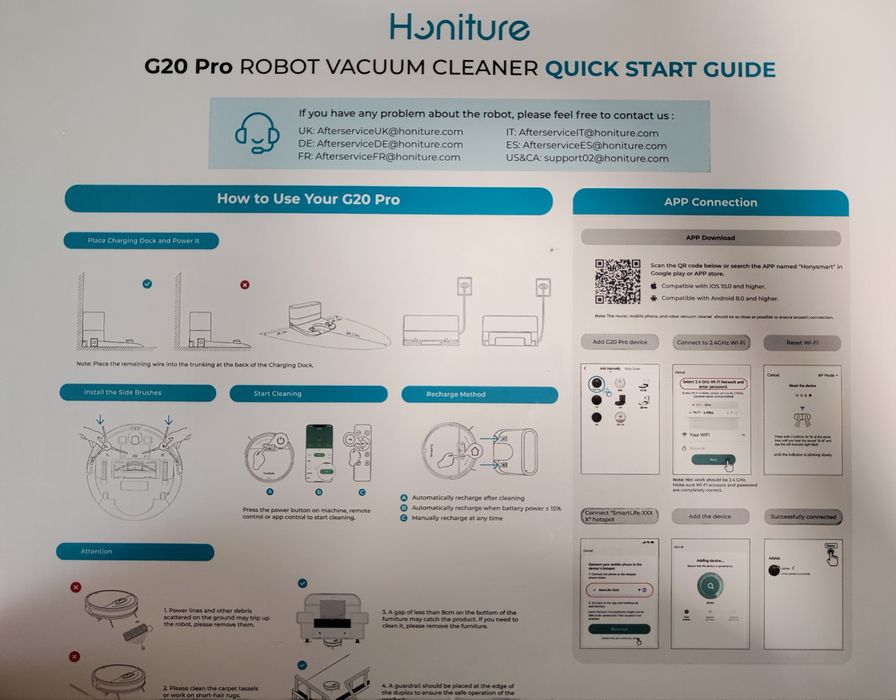 Robot sprzątający Honiture G20 Pro Robot Vacuum Cleaner