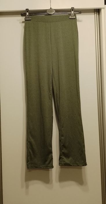 Zielone getry legginsy spodnie damskie rozm S