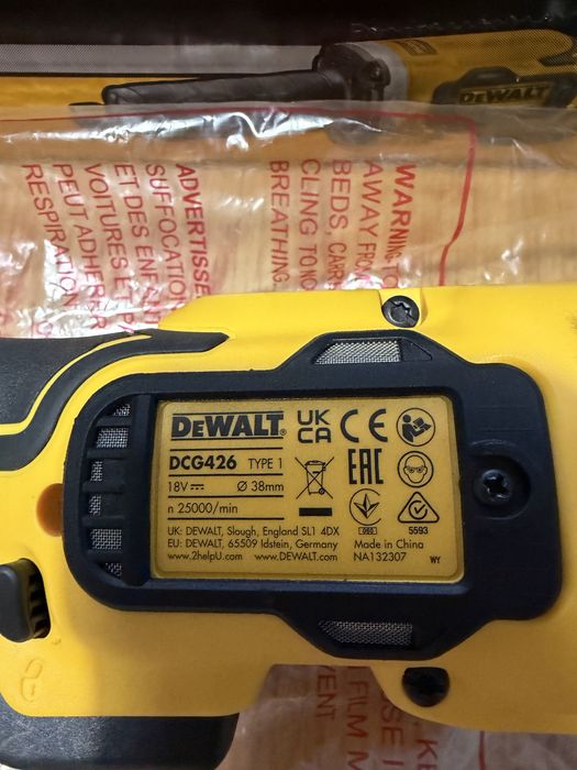 Szlifierka prosta dewalt dcg 426 18V