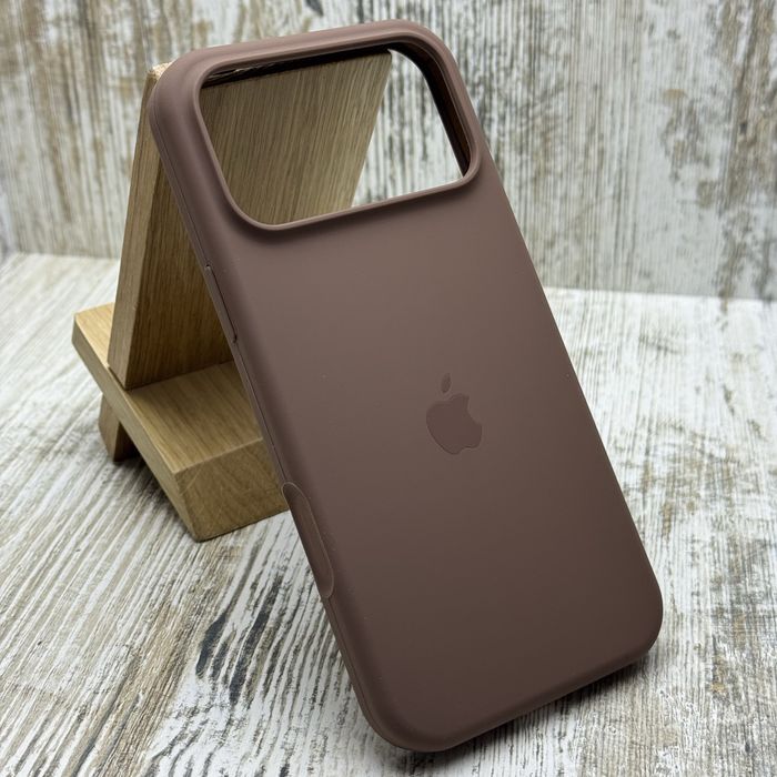 Чехол софттач Silicone Case на iPhone 17 Pro Max/ 17 Pro Чохол Brown