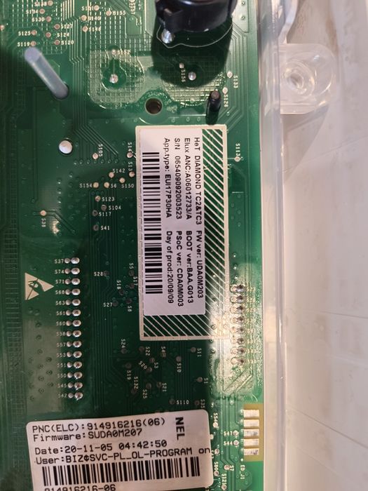 Różne czesci do pralki Electrolux:programator PerfectCare600 EW6F329SP