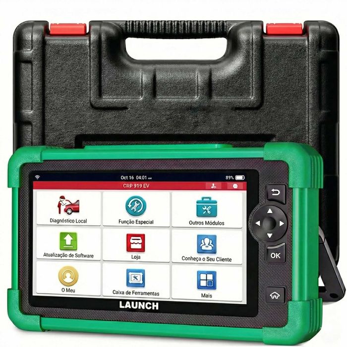 Máquina Diagnóstico LAUNCH CRP919 EV CAN FD DoIP Elétricos e Combustão