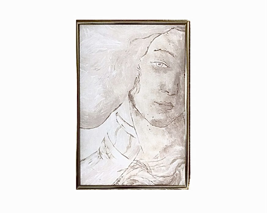 „Twarz Wenus” - obraz malowany na szkle