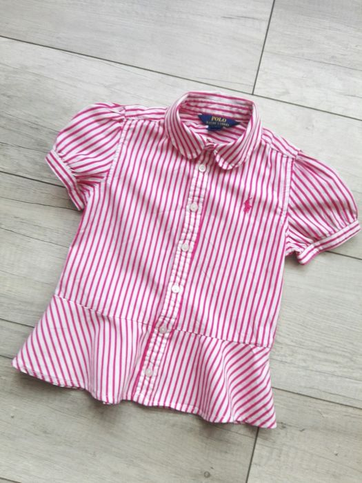 Ralph Lauren polo oryginalny t-shirt koszulka bluzka w paski rozm 110