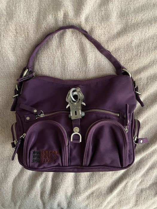 сумка ggl george gina lucy модель Push-up фиолетовая