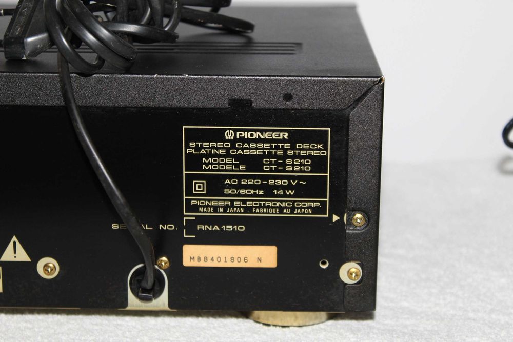 PIONEER CT-S210 Magnetofon deck stereo Made in Japan Wysyłka